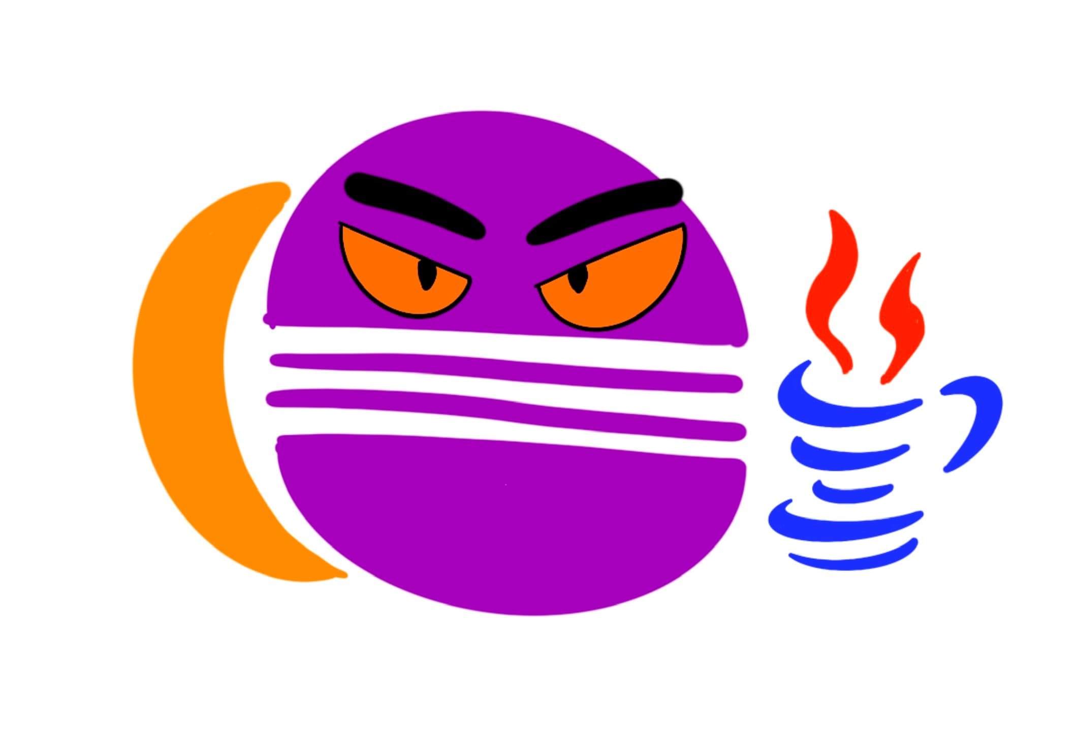 A picture I drew characterizing Eclipse and Java